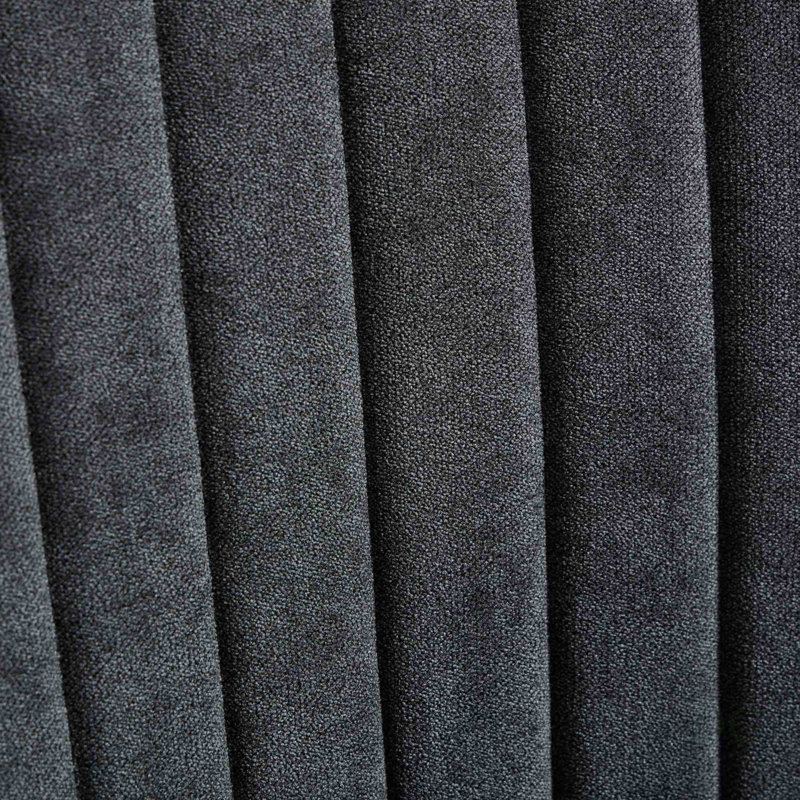 Chaises de salle à manger en rayonne de lin avec pieds en bois massif incurvés, dossier haut et sièges confortables, ensemble de 2