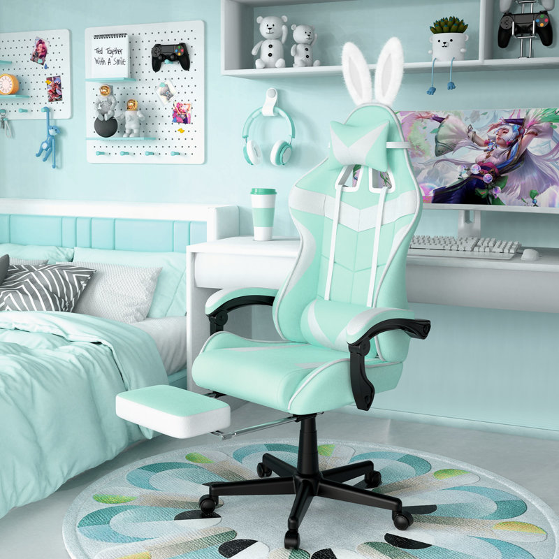 Fauteuil de jeu ergonomique pour adultes Soontrans, Vert clair