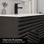 Meuble-lavabo simple Sharee avec comptoir d'évier, robinet et drain en alliage de zinc, certificat EPA-1074966469-1074966468