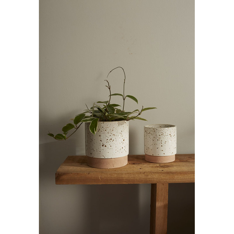 Pot à fleurs en céramique Kaesha, H 6,75 po x l 6,5 po x P 6,5 po