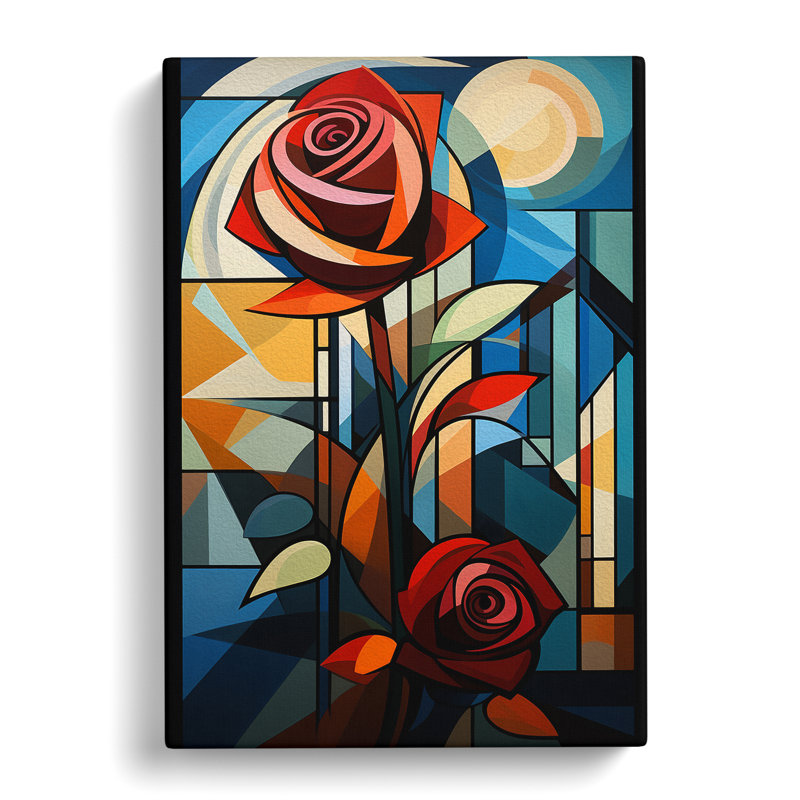 Rose Constructivism No.2 - Print, 76cm H x 50cm W x 3cm D