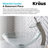 Crystal Glass Circular Vessel Bathroom Sink with Faucet-6985771