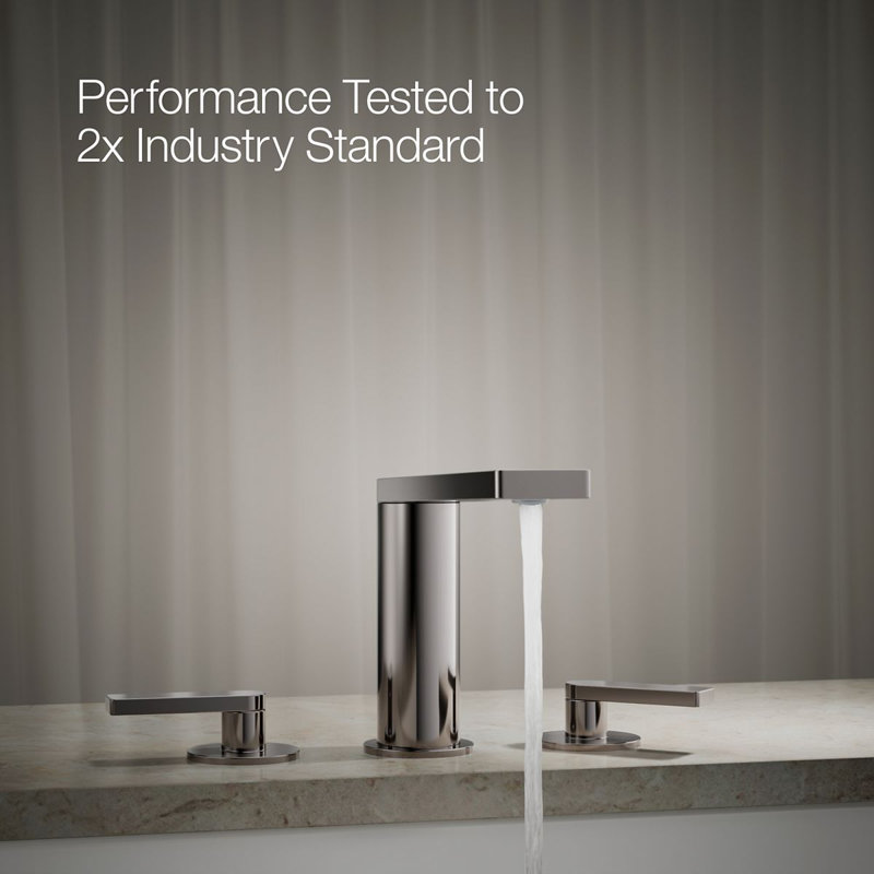 Composed® Double Handle Deck Mounted Roman Tub Faucet Trim with Diverter, Vibrant Titanium