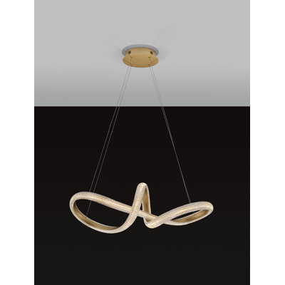 1 - Light Gold LED Novelty Pendant