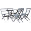 Delia 4 - Person Solid Wood Patio Dining Set Rectangular Table-70625764