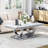 2 - Piece Faux Marble Top Living Room Table Set-110985291-110985294