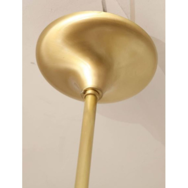 Luminaire suspendu Spoutnik, Nickel antique, H 16 po x l 16 po x P 16 po, Ambré