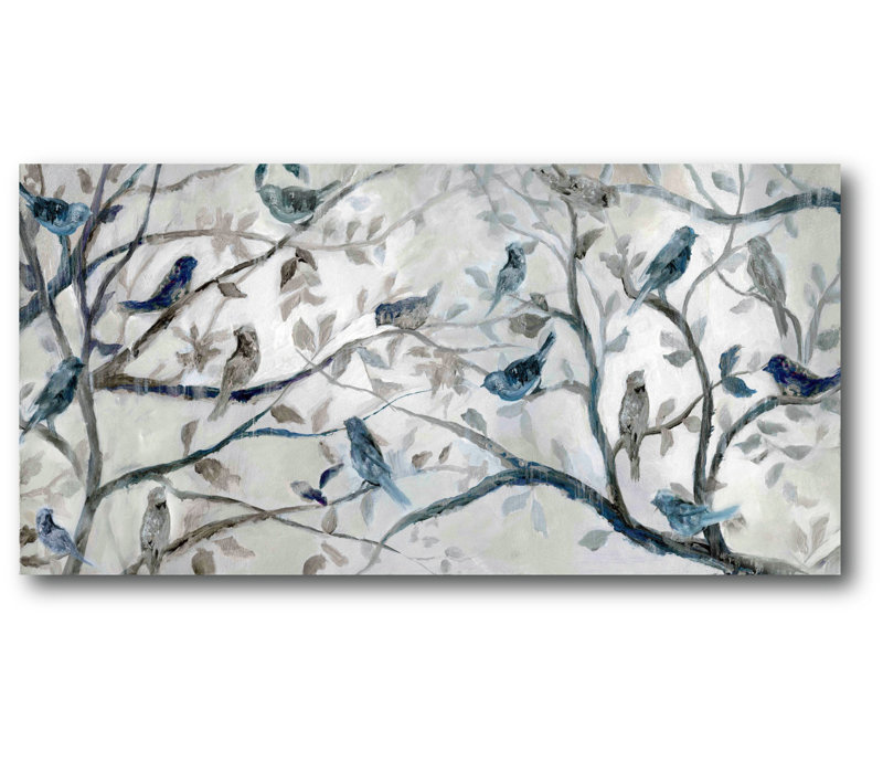 « matinée chanson i », impression sur toile tendue, H 12 po x l 24 po x 1,5 po