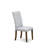 3 Piece Dining Room Table Set Contains a Square Dinette Table and 2 Upholstered Chairs, Antique Walnut-700844175