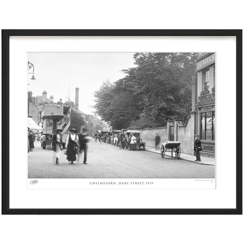 Chelmsford, Duke Street 1919 by Francis Frith - Single Picture Frame Print, 60cm H x 80cm W x 2.3cm D