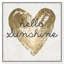Hello Sunshine, Golden Sunshine Heart Modern Gold - impression-71247189-71247190