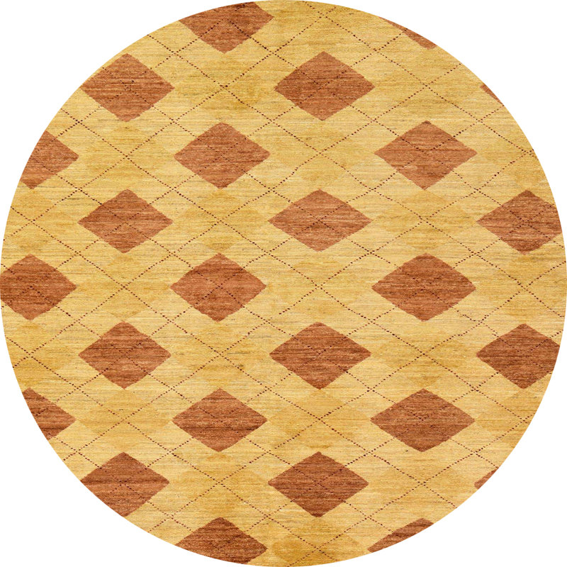 Tapis abstrait moderne 56, Rond 3 pi