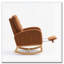 Chaise berçante avec repose-pieds à haut dossier-985182338