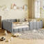 Lit de plancher en velours-129681134