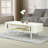 Aguilera 47.2" W Mid Century Coffee Table with Storage and Fluted Sliding Door-1152857806