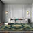 Green Hand Knotted Wool Area Rug-1116900245