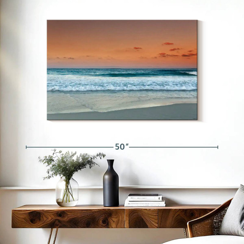 Gillard Bavaro Gillard coucher de soleil, H 26 po x l 39 po