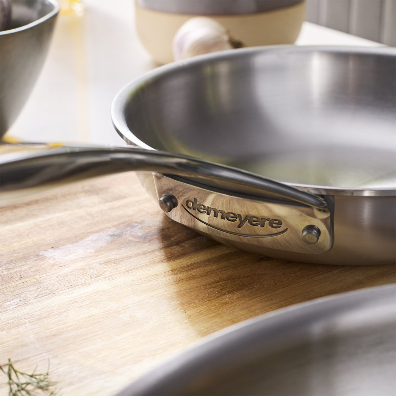 Demeyere Essential 5-Ply 2-Pc Stainless Steel Fry Pan Set
