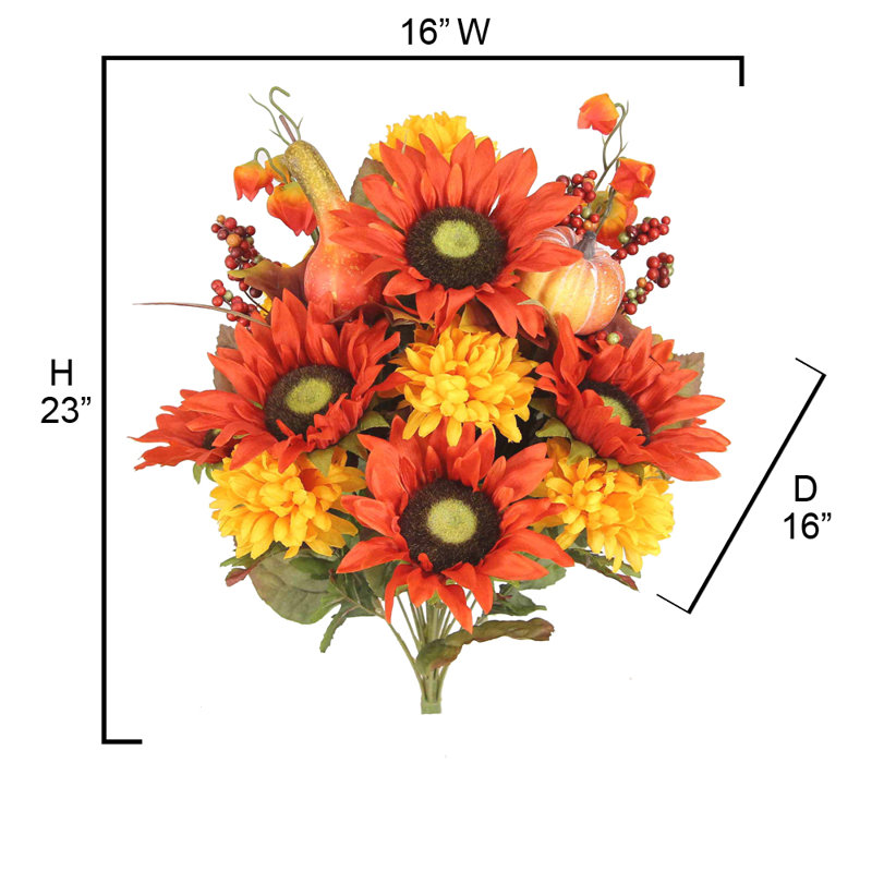Tournesol mélangé, Orange doré