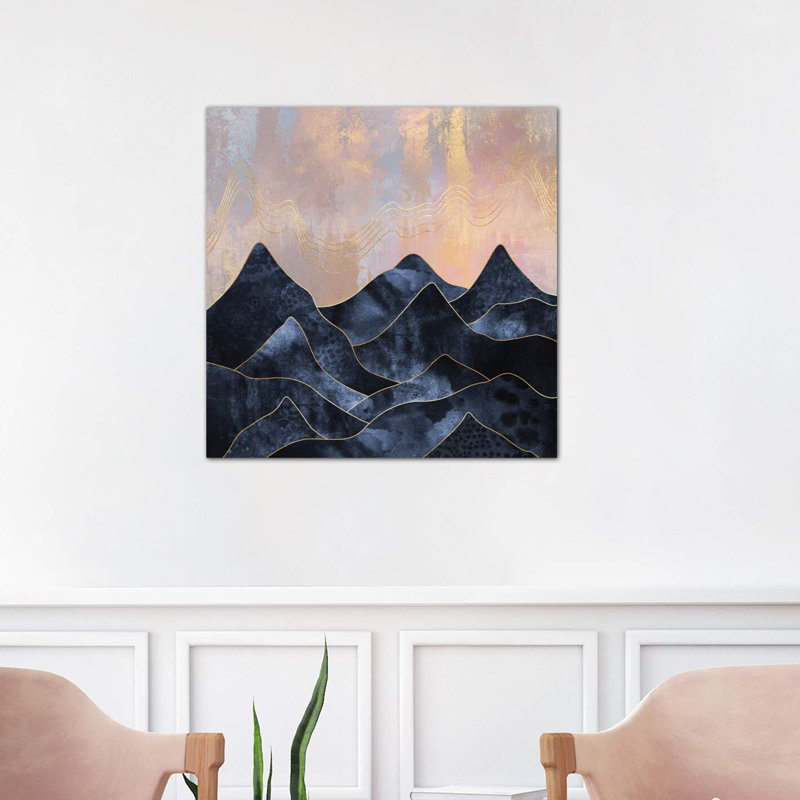 Mountainscape - Print on Canvas, No Frame, 66.04 cm H x 66.04 cm W x 1.91 cm D