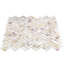 Oyster .5x1 Herringbone Polished Pearl Mosaic Tile