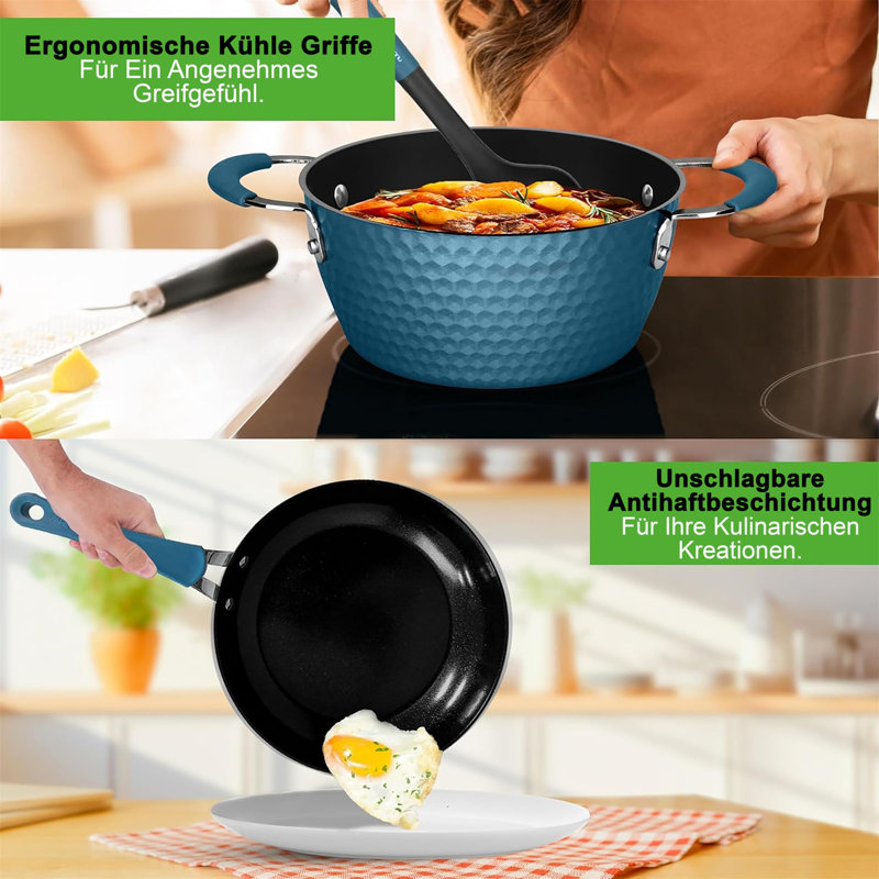 Menelaus 11 - Piece Aluminum Cookware Set