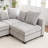 Kempson 6 - Piece Upholstered U-Shaped Sectional Sofa With Ottoman-107229248
