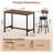 Bar Table Set With 4 Bar Stools PU Soft Seat-1128621528