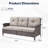 All-Weather Outdoor Wicker Patio Contoured Armrests Sofa With Cushions-1052111012