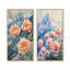 Pivoines et le sommet de la montagne I - Collection d'art mural floral 2 panneaux-1483204231-1483204248