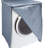 Simplify Zippered Washing Machine Cover Gray Color - Top Load Front Load Compatible | Polyester Ripstop Appliance Protector | Dustproof Laundry Cover