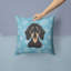  Coussin décoratif teckel noir et brun clair 14 po Snowflake