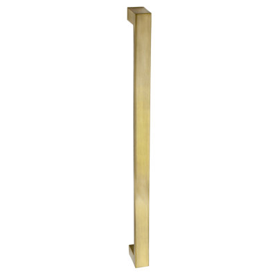 Architectural Flat 16" Center to Center Satin Brass Appliance Bar Pull