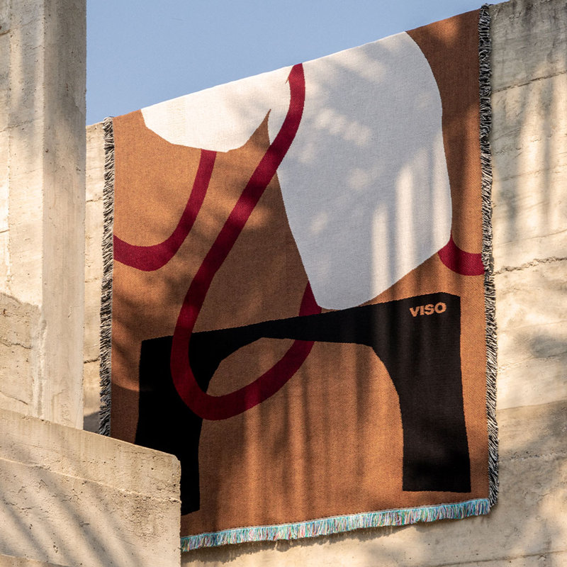 Tapestry Hand Woven Throw Blanket