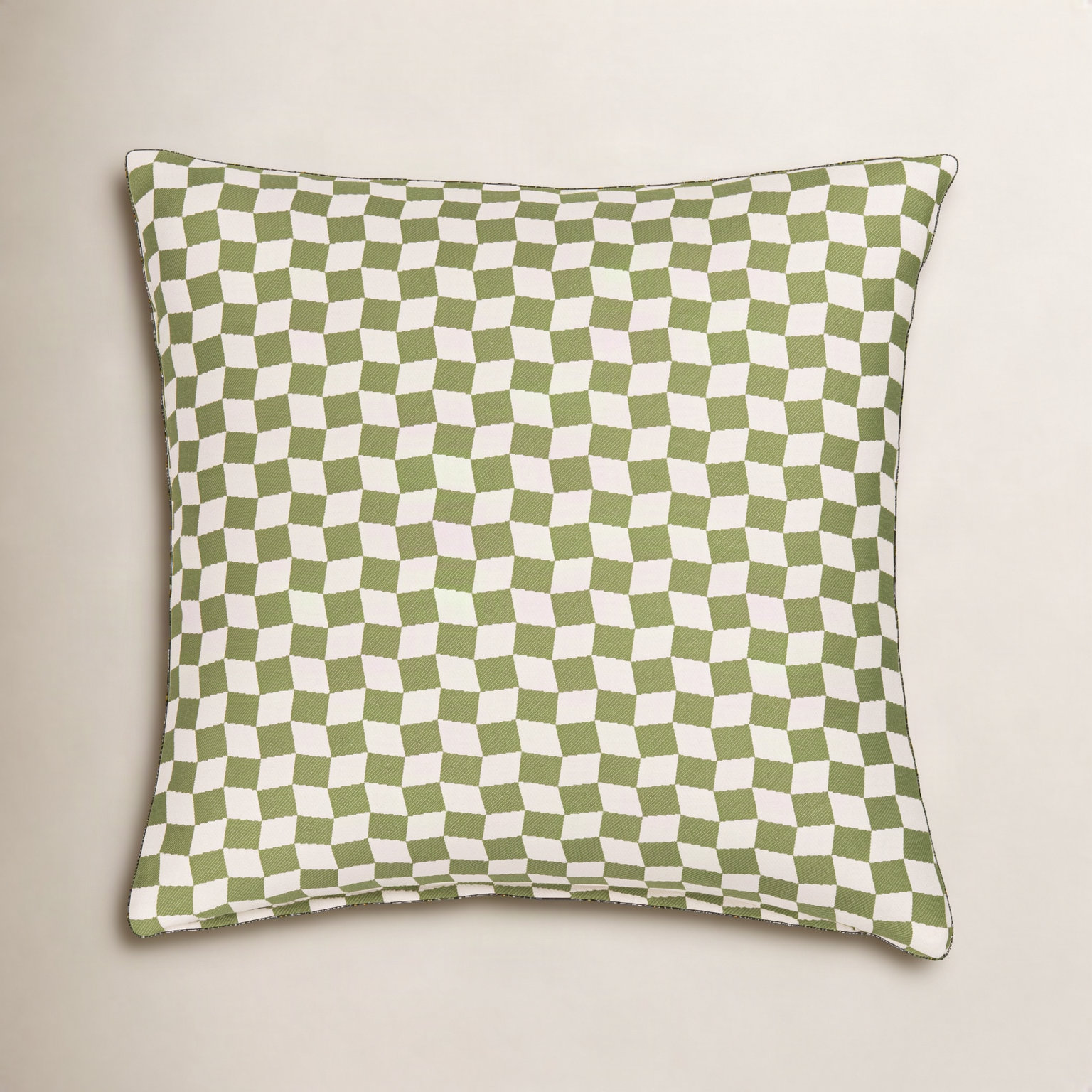 Throw Pillow, Square 20", Feather, Yellow Geometric 2