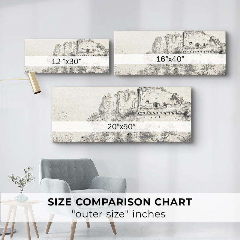 Série paysage - DLII - Toile tendue avec châssis - Prêt à accrocher, H 12 po x l 30 po