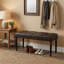 Banc de piano avec repose-pieds Franz Espresso