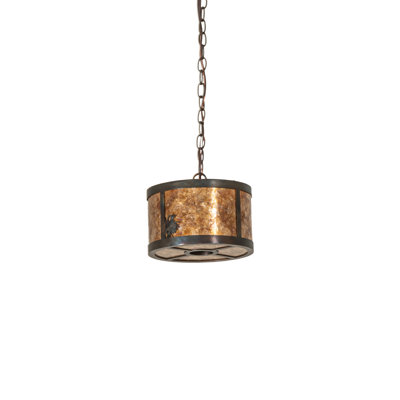 Luminaire suspendu tambour 3 lumières Fulton