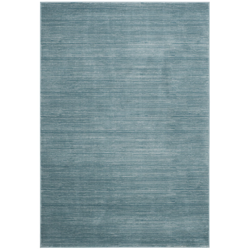 Mcevoy Aqua Area Rug, Rectangle 3' x 5'