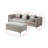 Dawson 104" Wide Velvet Reversible Modular Sofa & Chaise with Ottoman-1530638356