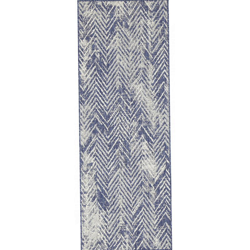 Tapis intérieur / extérieur bleu Sunshine, Rectangle 7 pi 10 po x 10 pi 3 po
