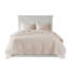 Reversible Quilt - Blush, 3 Piece, Scalloped Edge, Microfiber, 90% Cotton Fill, , Enchanting Bedding Edge In Blush Pieces, Warm