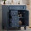 Meuble-lavabo 24 po avec lavabo en céramique et tablette réglable