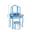 Ensemble coiffeuse avec tabouret et miroir Damonni-2076166628