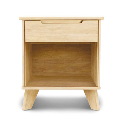 Linn 1 - Drawer Solid Wood Nightstand