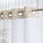 Clairece Geometric Tassels Shower Curtain with Snap-in Liner, No Hooks Required-333558045