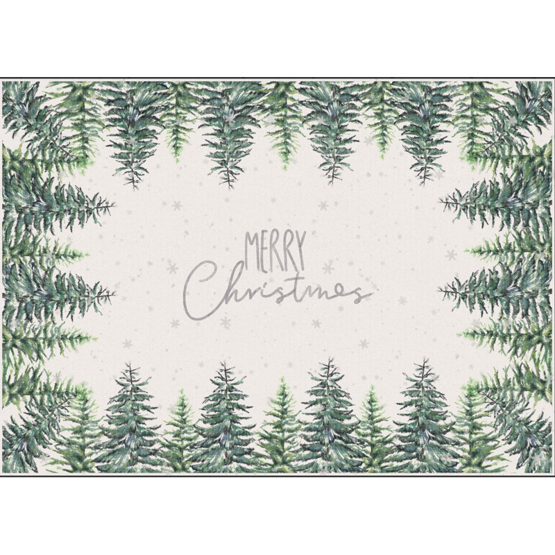 Tapis d'intérieur lavable Christmas Tree, Rectangle 5' x 7'