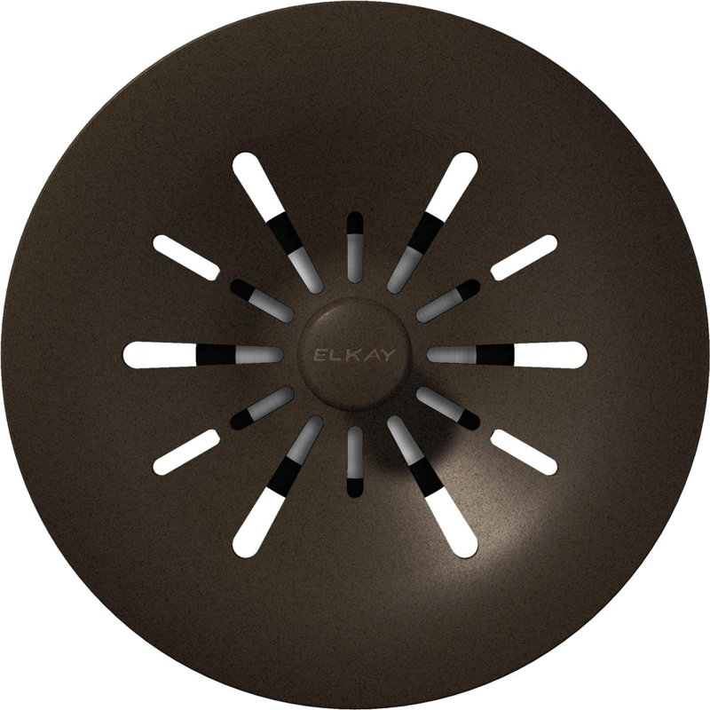 Perfect Removable Basket Strainer Kitchen Sink Drain, Mocha