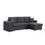 Canapé-lit modulaire réversible 93 po Modern