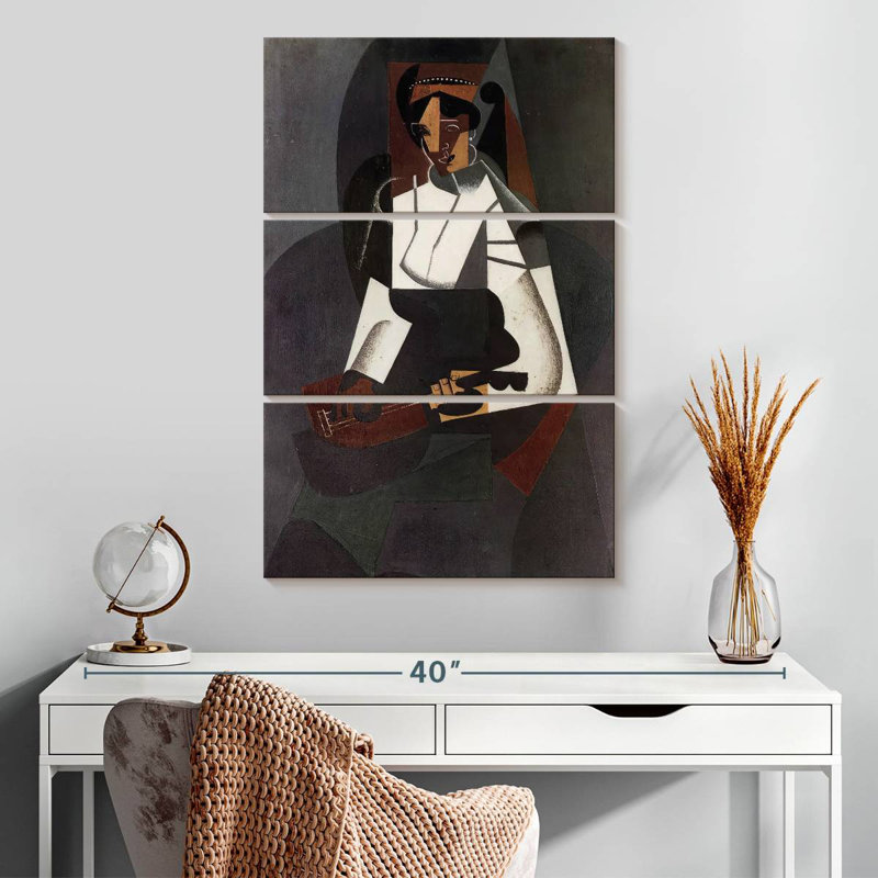 Avery, femme avec mandoline, H 32 po x l 20 po